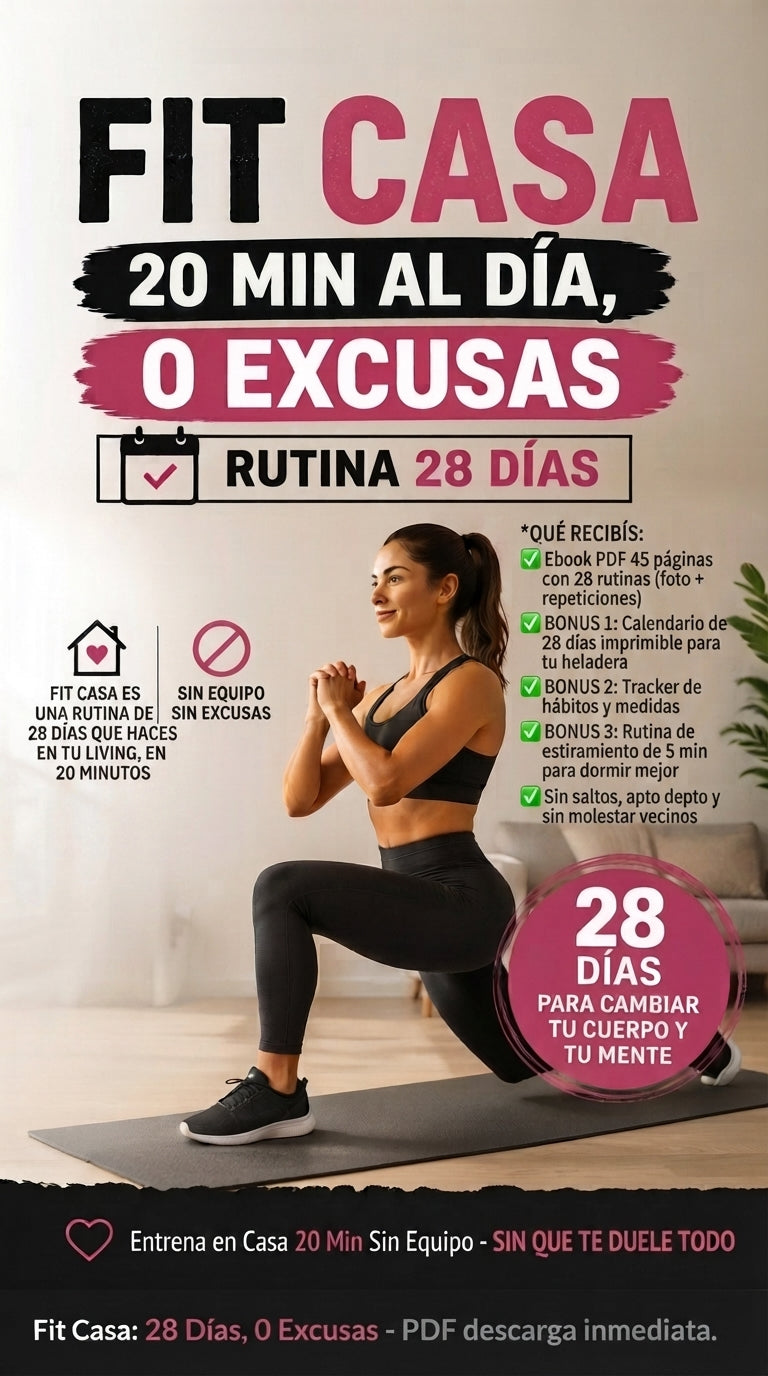 Come Rico, Baja Grasa y Entrena en 20 Min Sin Salir de Casa. PACK FIT TOTAL